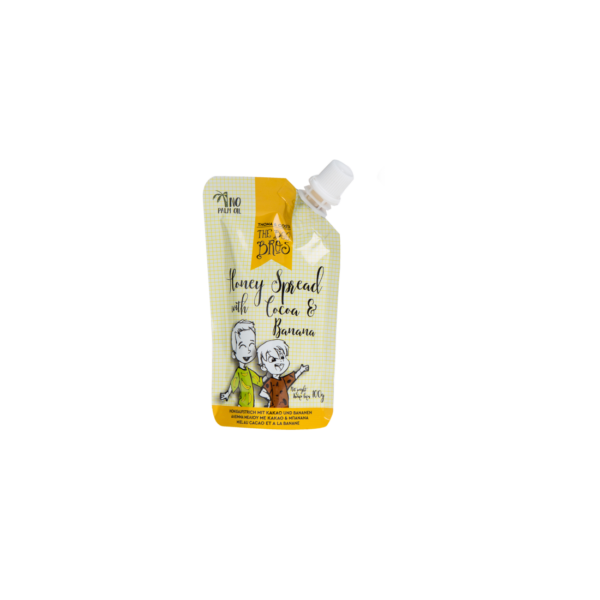ΜΕΛΙ ΜΕ ΚΑΚΑΟ & ΜΠΑΝΑΝΑ ΣΑΚΟΥΛΑΚΙ 100gr BEE BROS