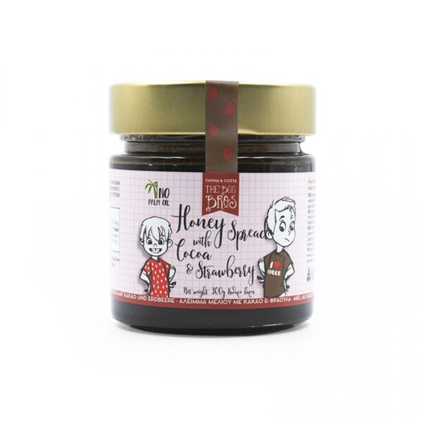 ΜΕΛΙ ΜΕ ΚΑΚΑΟ & ΦΡΑΟΥΛΑ ΒΑΖΟ 300gr BEE BROS