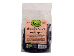 ΔΑΜΑΣΚΗΝΑ ΑΠΥΡΗΝΑ ΑΠΟΞΗΡΑΜΕΝΑ ΧΩΡΙΣ ΖΑΧΑΡΗ ΒΙΟ 200gr ΟΛΑ ΒΙΟ