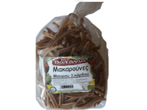 ΜΑΚΑΡΟΥΝΕΣ ΜΕ ΜΑΥΡΟ ΣΚΟΡΔΟ ΒΙΟ 400gr ΒΙΟ ΒΑΤΑΝΙΑ