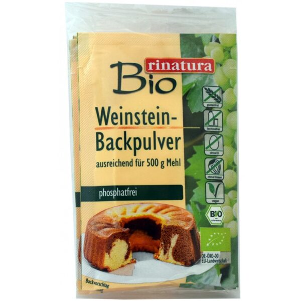 ΜΠΕΪΚΙΝ ΠΑΟΥΝΤΕΡ (BAKING POWDER) ΦΥΣΙΚΟ Χ/ΓΛΟΥΤΕΝΗ ΒΙΟ 3*18gr RINATURA