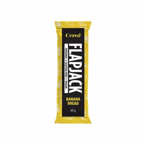 ΜΠΑΡΑ ΒΡΩΜΗΣ FLAPJACK BANANA BREAD Χ/ΖΑΧΑΡΗ ΒΙΟ 60gr CEREA