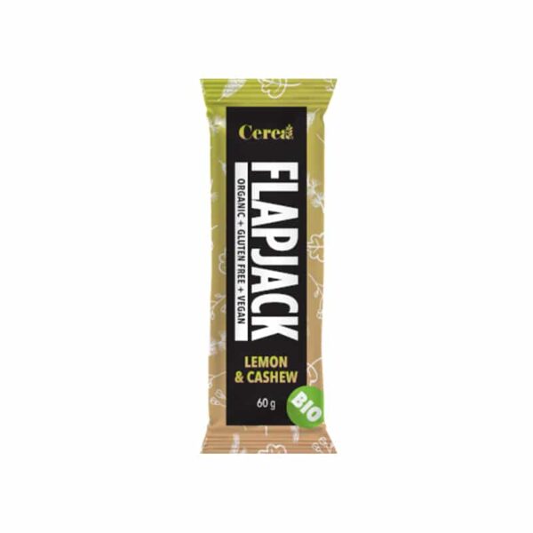 ΜΠΑΡΑ ΒΡΩΜΗΣ FLAPJACK ΚΑΣΙΟΥΣ & ΑΡΩΜΑ ΛΕΜΟΝΙ Χ/ΖΑΧΑΡΗ ΒΙΟ 60gr CEREA