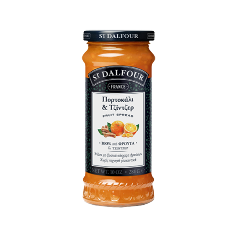 ΜΑΡΜΕΛΑΔΑ ΠΟΡΤΟΚΑΛΙ & ΤΖΙΝΤΖΕΡ ΑΠΟ 100% ΦΡΟΥΤΑ Χ/ΖΑΧΑΡΗ 284gr ST DALFOUR