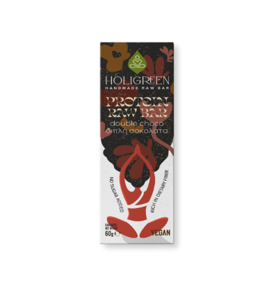 ΧΕΙΡΟΠΟΙΗΤΗ ΜΠΑΡΑ ΔΙΠΛΗ ΣΟΚΟΛΑΤΑ ΒΙΟ 60gr HOLLIGREEN