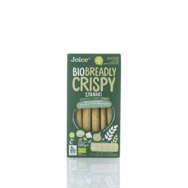 ΚΡΙΤΣΙΝΙΑ ΜΕ ΣΠΑΝΑΚΙ ΒΙΟ 120gr JOICE FOODS