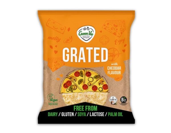 ΦΥΤΙΚΟ ΥΠΟΚΑΤΑΣΤΑΤΟ ΤΥΡΙΟΥ ΜΕ ΓΕΥΣΗ CHEDDAR ΤΡΙΜΜΕΝΟ 150gr GREEN VIE