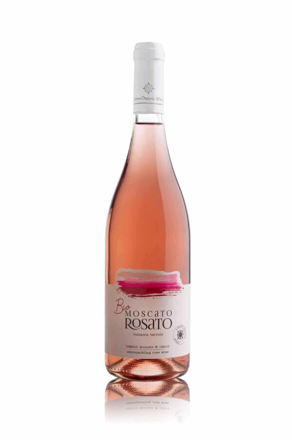 ΚΡΑΣΙ ΡΟΖΕ ΗΜΙΑΦΡΩΔΕΣ MOSCATO ROSATO ΒΙΟ 750ml ΒΙΟΛΟΓΙΚΑ ΚΡΑΣΙΑ ΛΗΜΝΟΥ