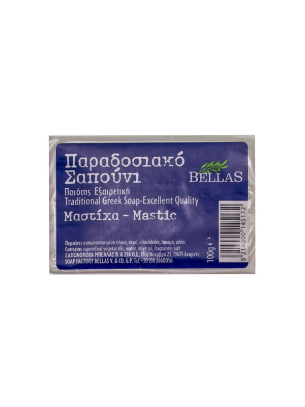 ΣΑΠΟΥΝΙ ΕΛΑΙΟΛΑΔΟΥ ΜΑΣΤΙΧΑ 100gr ΜΠΕΛΛΑΣ ΣΑΠΩΝΟΠΟΙΪΑ