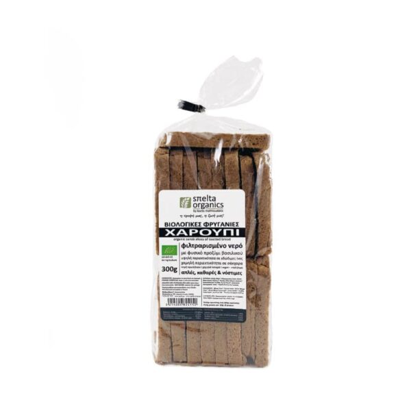 ΦΡΥΓΑΝΙΑ ΜΕ ΧΑΡΟΥΠΙ ΒΙΟ 300gr SPELTA ORGANICS