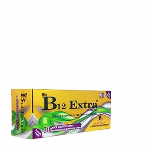ΒΙΤΑΜΙΝΗ B12 EXTRA 1000mcg 30tabs MEDICHROM