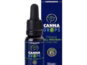 CBD OIL ΕΛΑΙΟ ΚΑΝΝΑΒΗΣ CANNADROPS 5% 10ml CANNABOSS