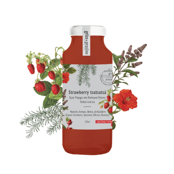 STRAWBERRY TSATSATSA ICED BIO 250ml GRIZO PRASINO