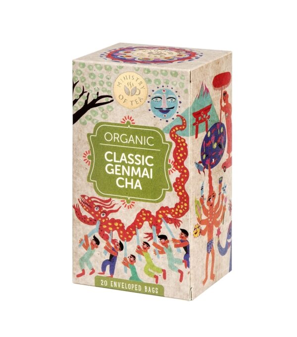 ΜΕΙΓΜΑ ΜΕ ΠΡΑΣΙΝΟ ΤΣΑΪ GENMAI CHA ΒΙΟ 35gr MINISTRY OF TEA