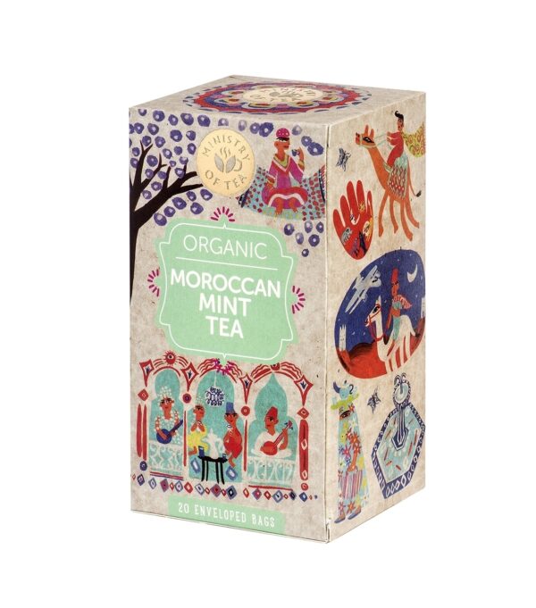 ΜΑΡΟΚΙΝΟ ΤΣΑΪ ΜΕ ΜΕΝΤΑ MOROCCAN MINT TEA ΒΙΟ 35gr MINISTRY OF TEA
