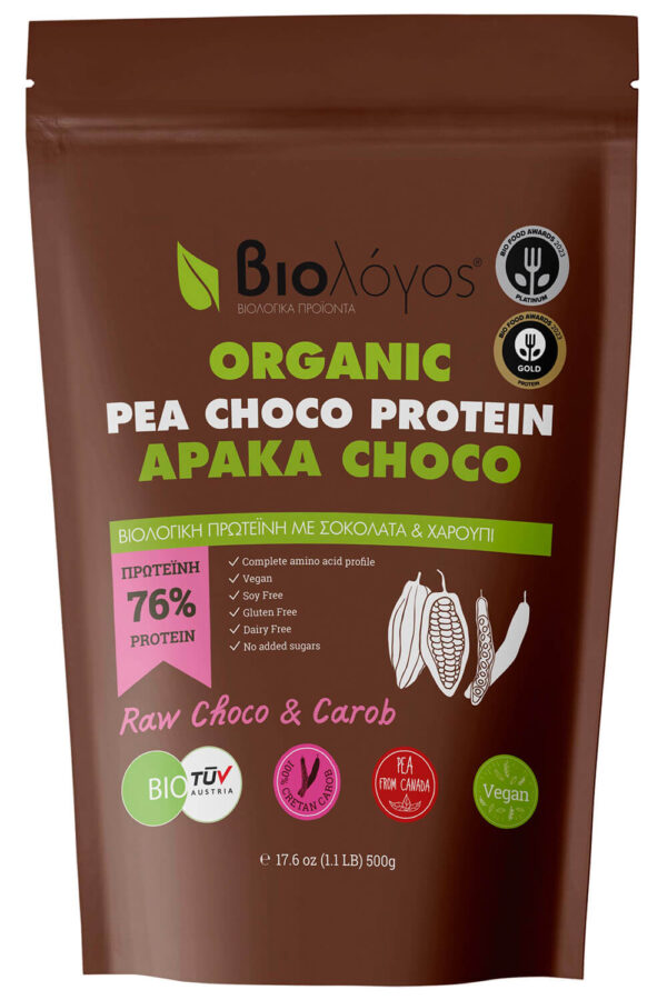 ΠΡΩΤΕΪΝΗ ΑΡΑΚΑ CHOCO BIO 500gr ΒΙΟΛΟΓΟΣ