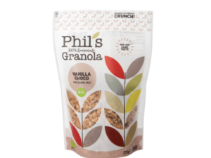 GRANOLA ΣΟΚΟΛΑΤΑ & ΒΑΝΙΛΙΑ ΒΙΟ 275gr PHIL'S GRANOLA