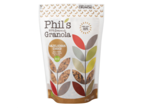 GRANOLA ΜΕ ΣΟΚΟΛΑΤΑ & ΦΟΥΝΤΟΥΚΙ ΒΙΟ 275gr PHIL'S GRANOLA